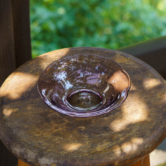 Flower-shaped plate S purple | Nijinoha