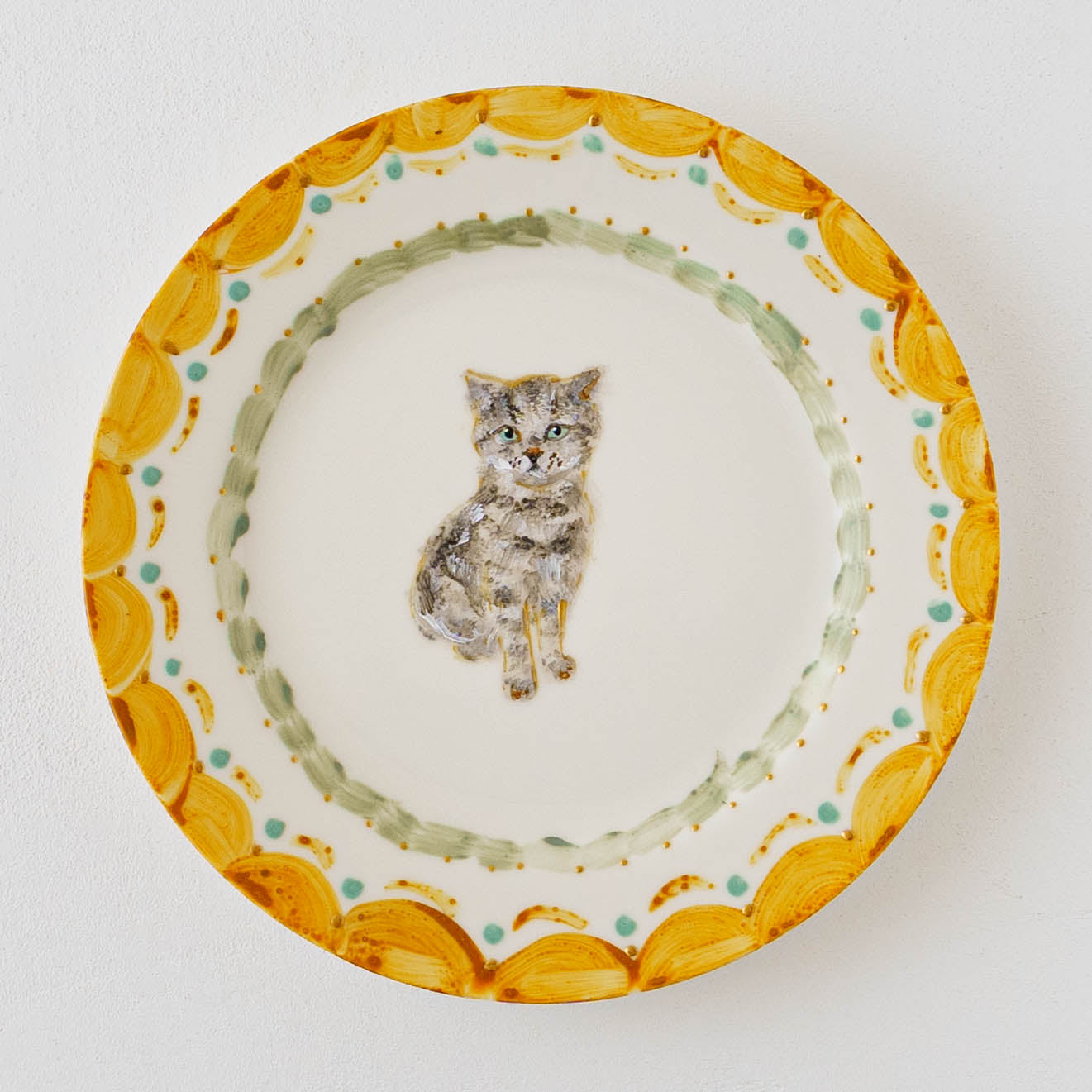 絵付けリム皿　C｜クロミヤアイ