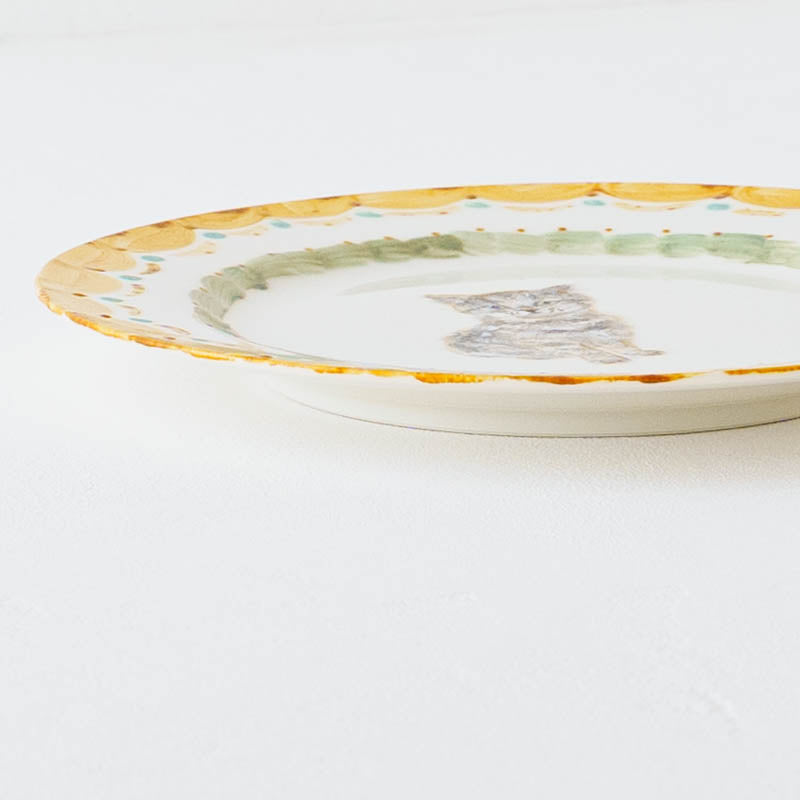 絵付けリム皿　C｜クロミヤアイ