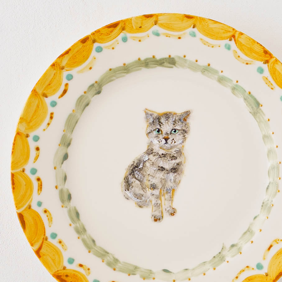 絵付けリム皿　C｜クロミヤアイ