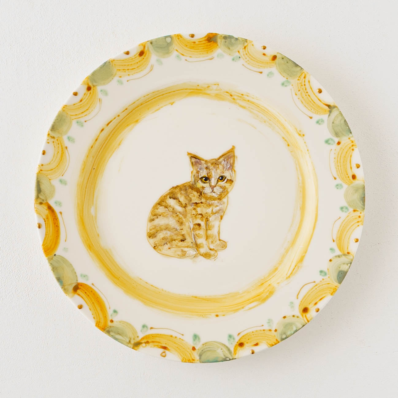 絵付けリム皿　A｜クロミヤアイ