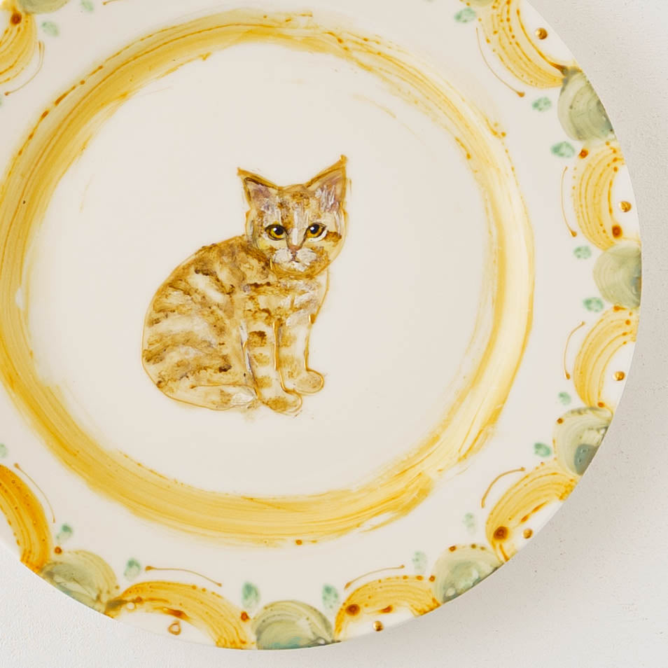 絵付けリム皿　A｜クロミヤアイ