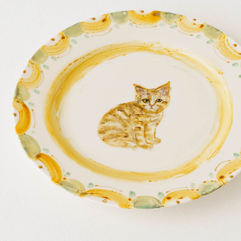 絵付けリム皿　A｜クロミヤアイ