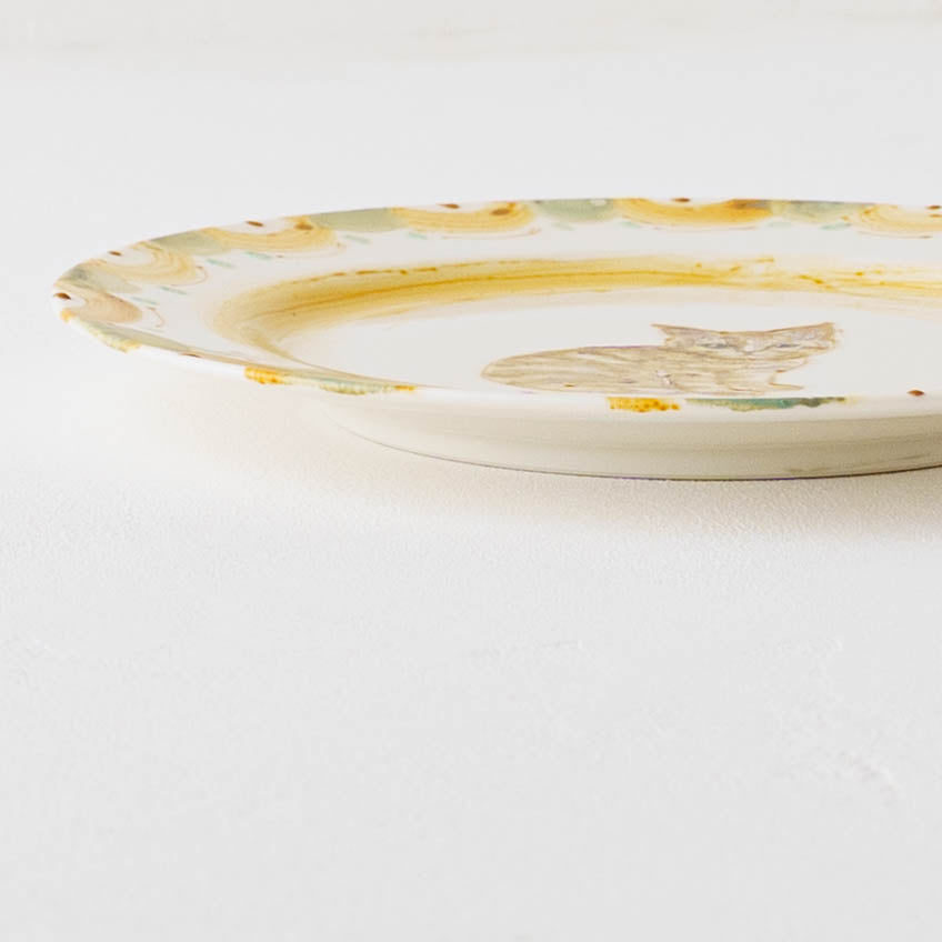 絵付けリム皿　A｜クロミヤアイ