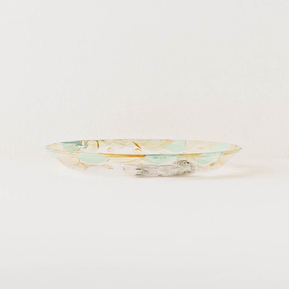 絵付けガラス皿　F｜クロミヤアイ