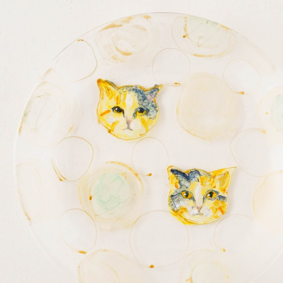 絵付けガラス皿　G｜クロミヤアイ