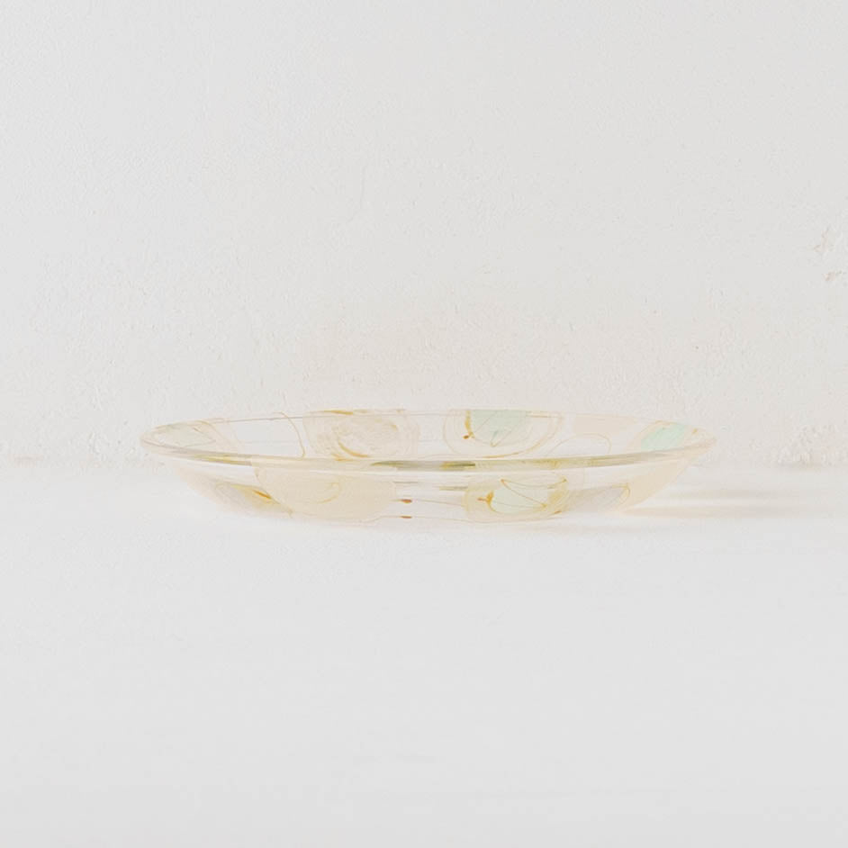 絵付けガラス皿　G｜クロミヤアイ