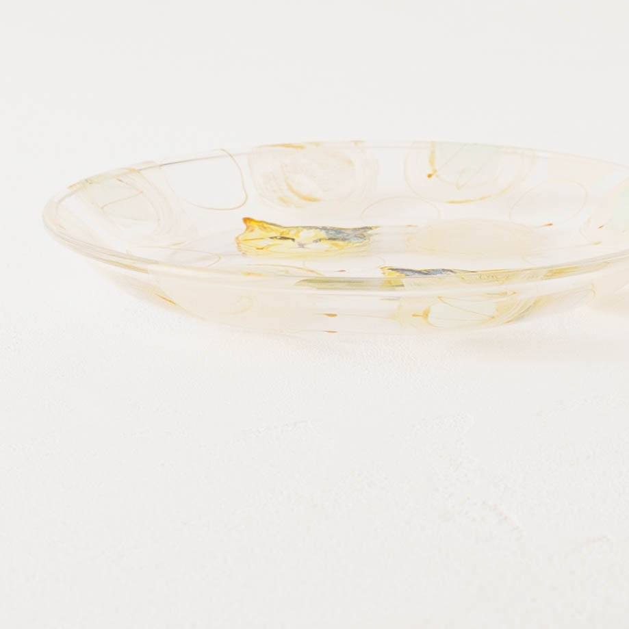 絵付けガラス皿　G｜クロミヤアイ