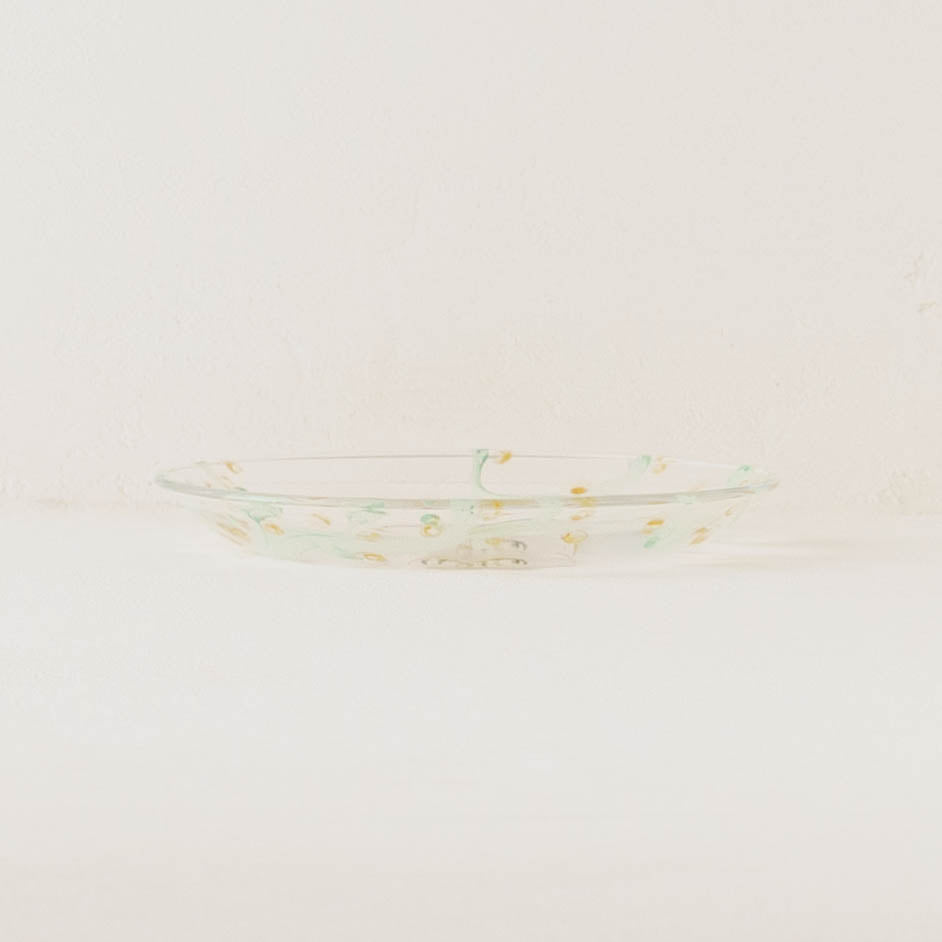 絵付けガラス皿　C｜クロミヤアイ