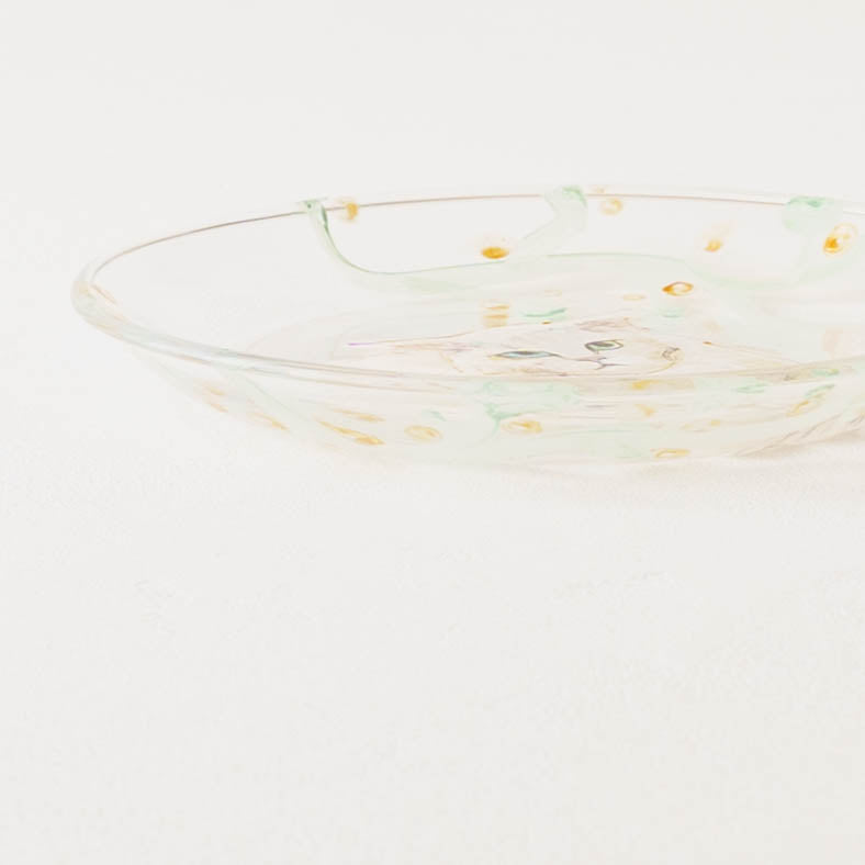 絵付けガラス皿　C｜クロミヤアイ