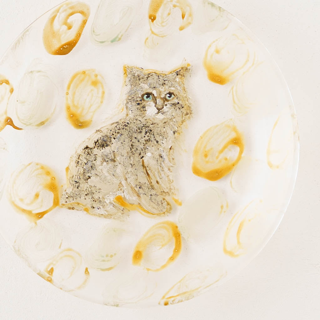 絵付けガラス皿　D｜クロミヤアイ