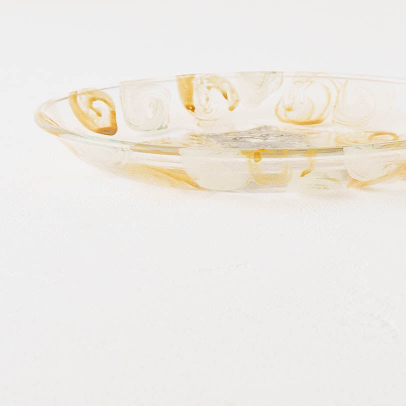 絵付けガラス皿　D｜クロミヤアイ