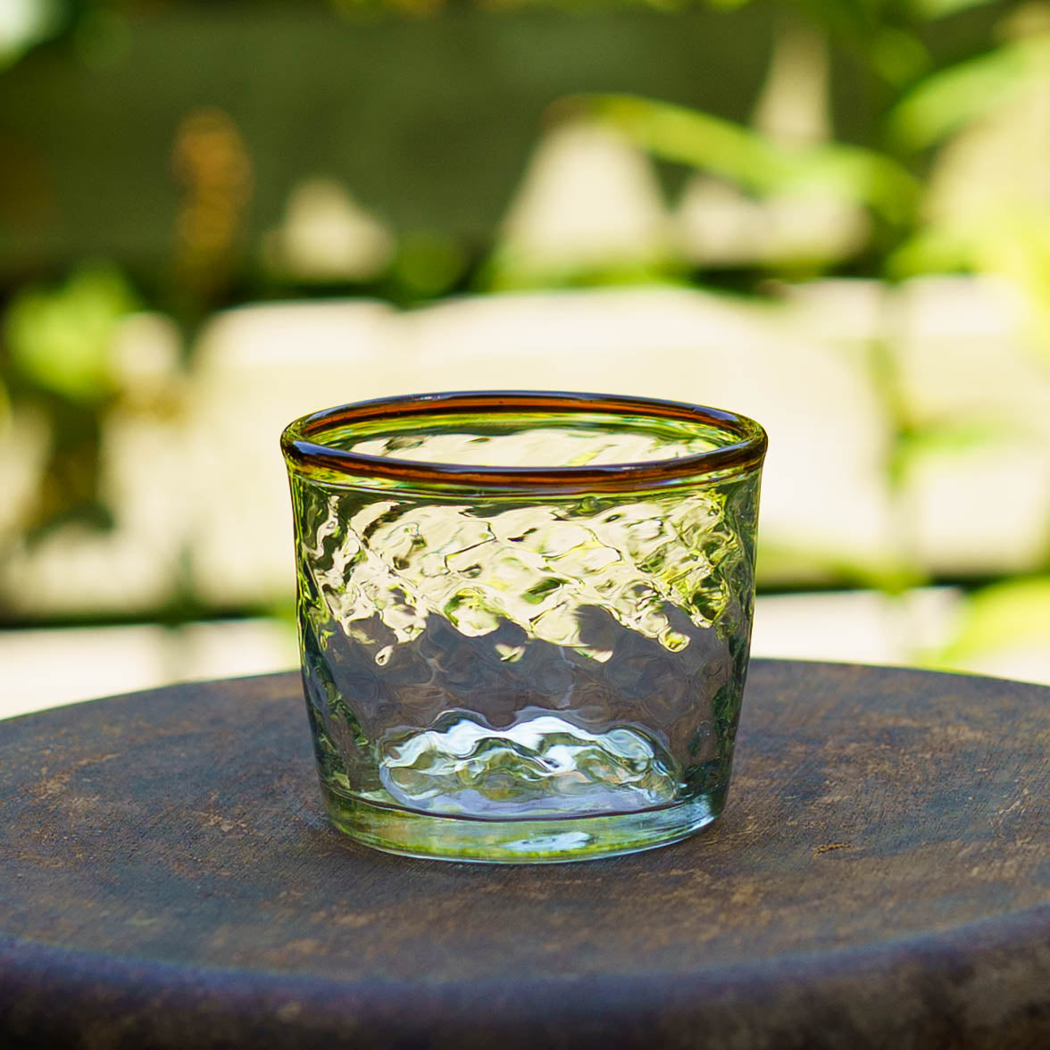 口巻きチマルーグラス　白 x 茶｜ニジノハ　平岩愛子