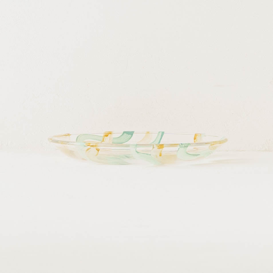 絵付けガラス皿　B｜クロミヤアイ