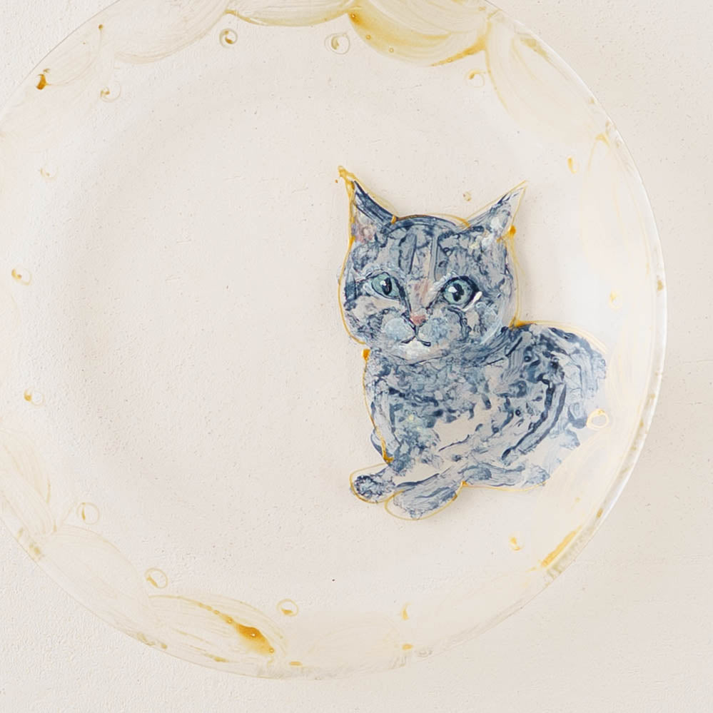 絵付けガラス皿　E｜クロミヤアイ