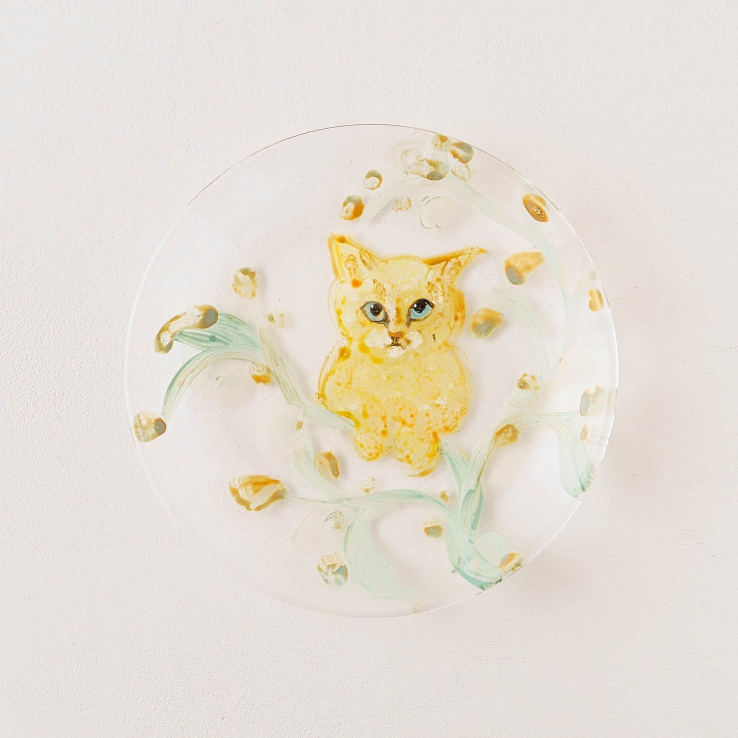 絵付けガラス皿　A｜クロミヤアイ