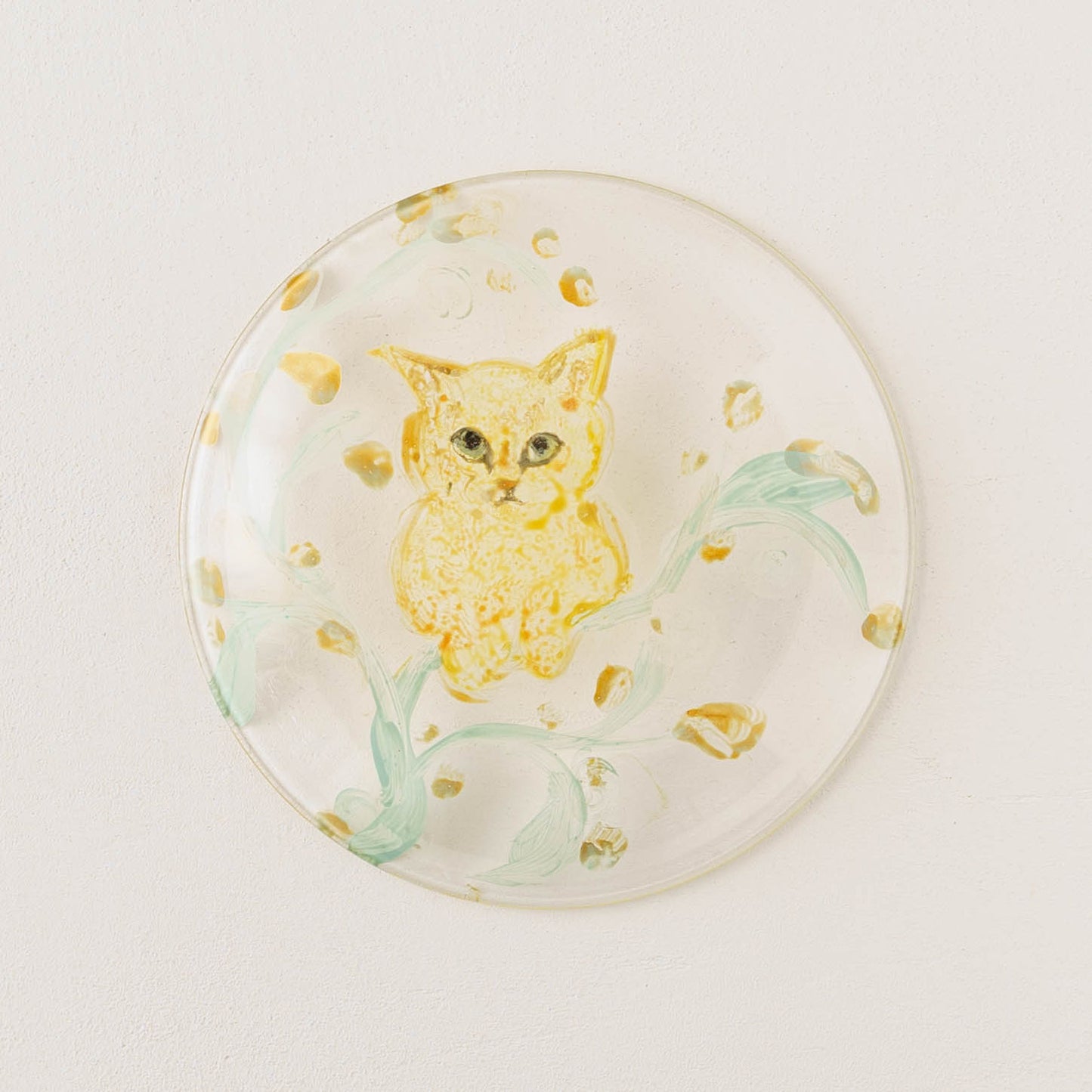 絵付けガラス皿　A｜クロミヤアイ