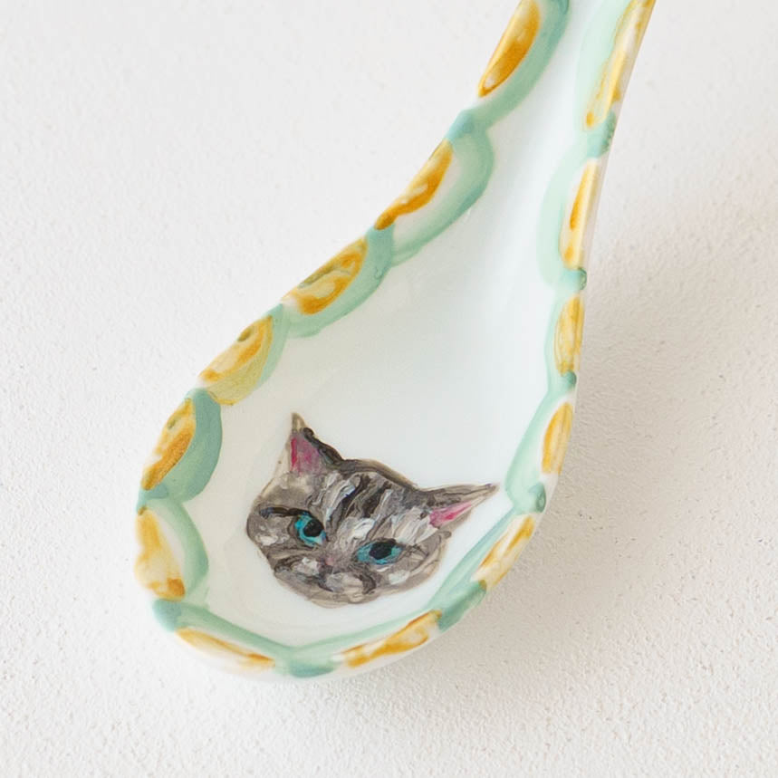 絵付けレンゲ　A｜クロミヤアイ