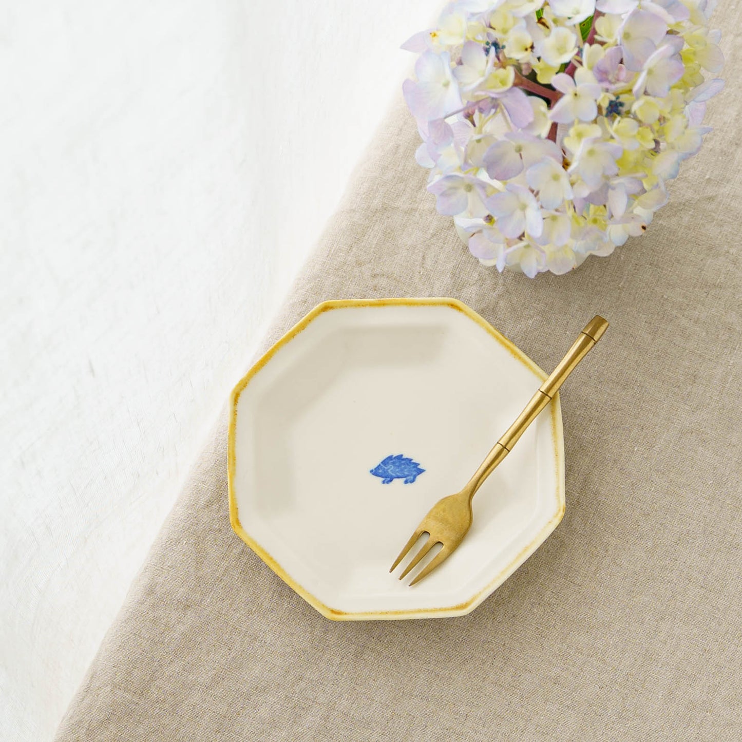 Octagonal plate S bear | Toshiyuki Haramura