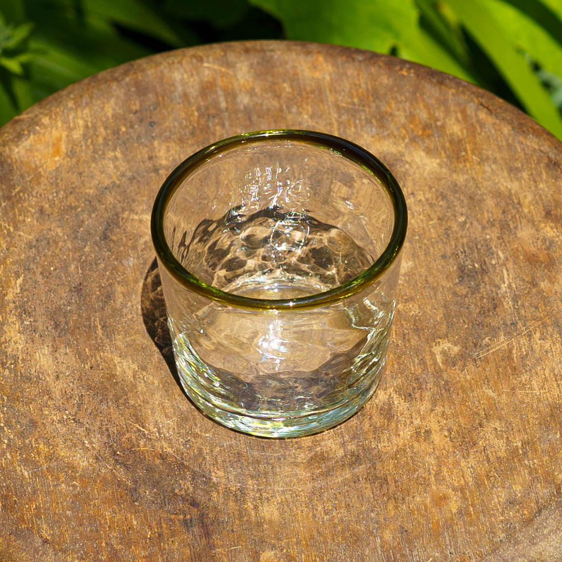 口巻きチマルーグラス　白 x オリーブ｜ニジノハ　平岩愛子