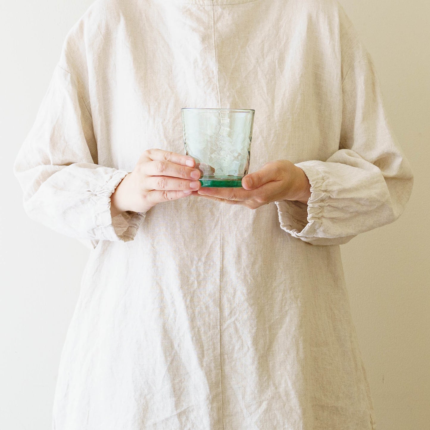 ストレートタンブラー　ワイド　浅葱｜ニジノハ　平岩愛子