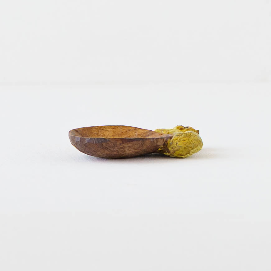 木彫りミニ皿｜クロミヤアイ