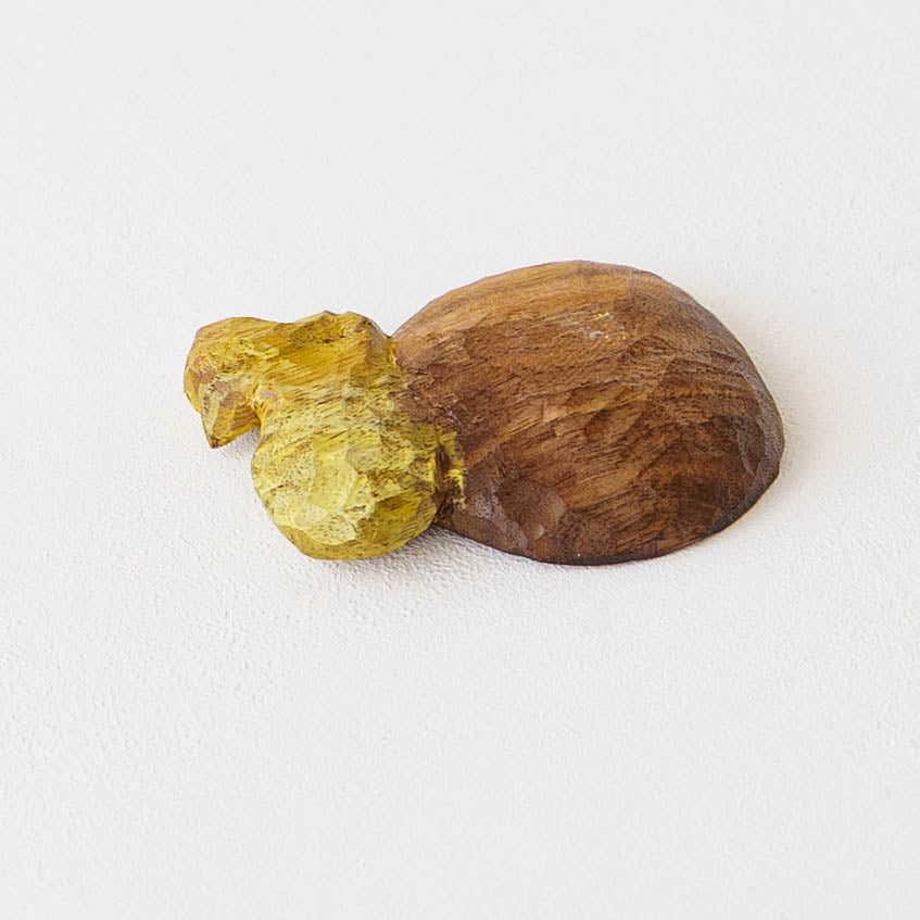 木彫りミニ皿｜クロミヤアイ