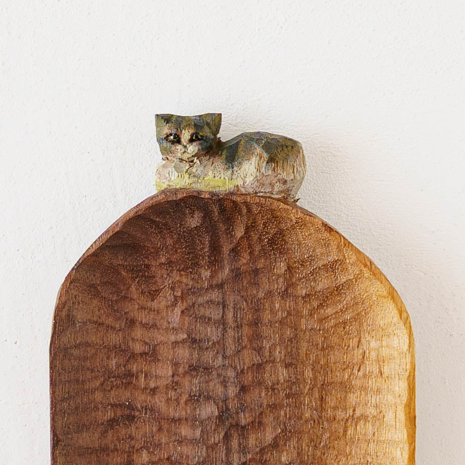 木彫り皿｜クロミヤアイ