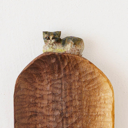 木彫り皿｜クロミヤアイ