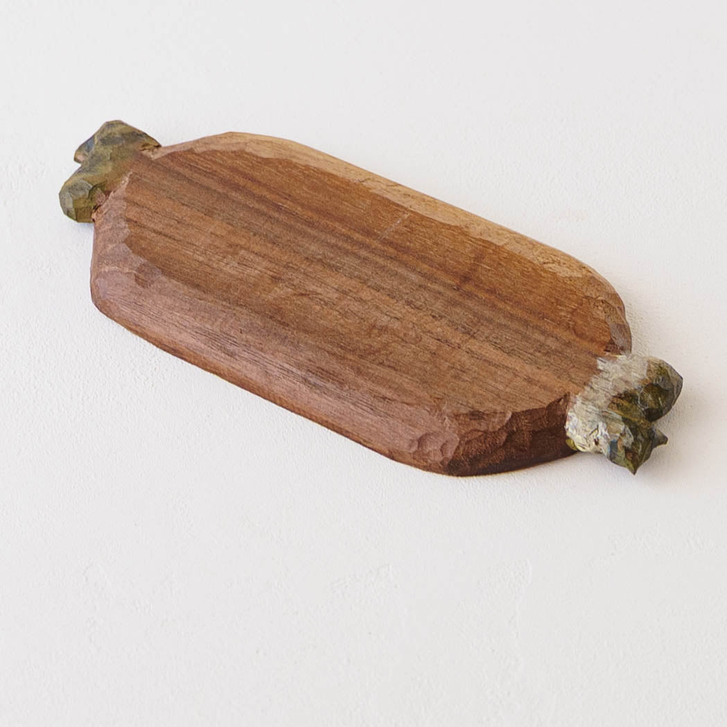 木彫り皿｜クロミヤアイ