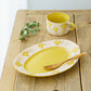 Oval plate yellow flower M | Asako Okamura