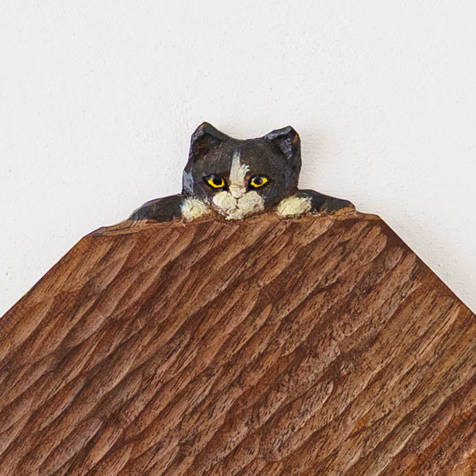 木彫りプレート　A｜クロミヤアイ