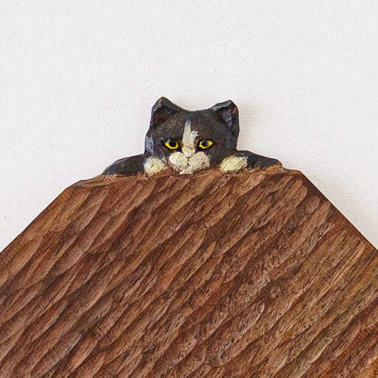 木彫りプレート　A｜クロミヤアイ