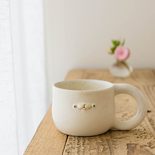 Ponpoco mug white | Ryoko Horie