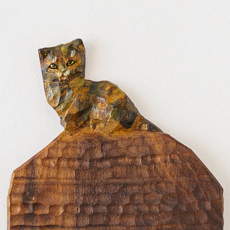 木彫りプレート　C｜クロミヤアイ