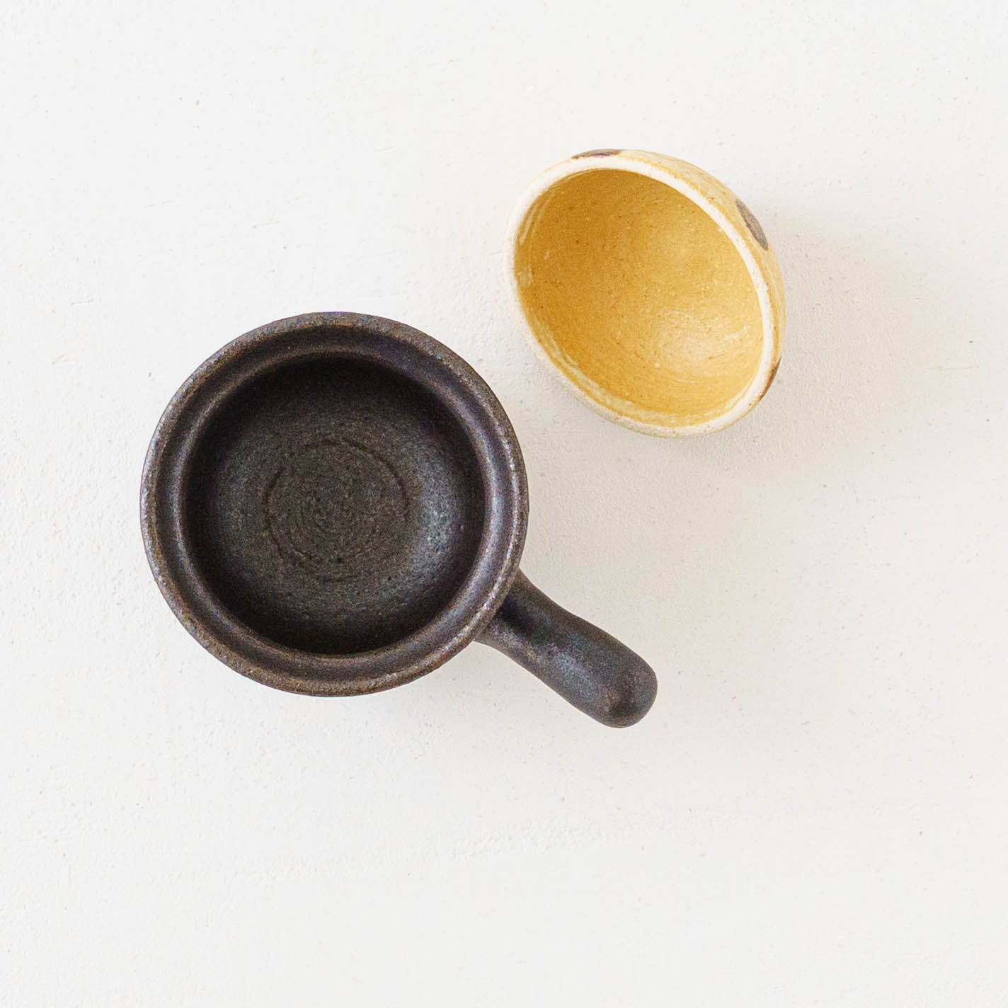 土鍋箸置き　ドット模様　薄茶 x こげ茶 x 錆色｜池本直子