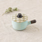 Clay pot chopstick rest check  | Naoko Ikemoto