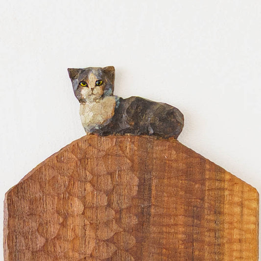 木彫りプレート　D｜クロミヤアイ