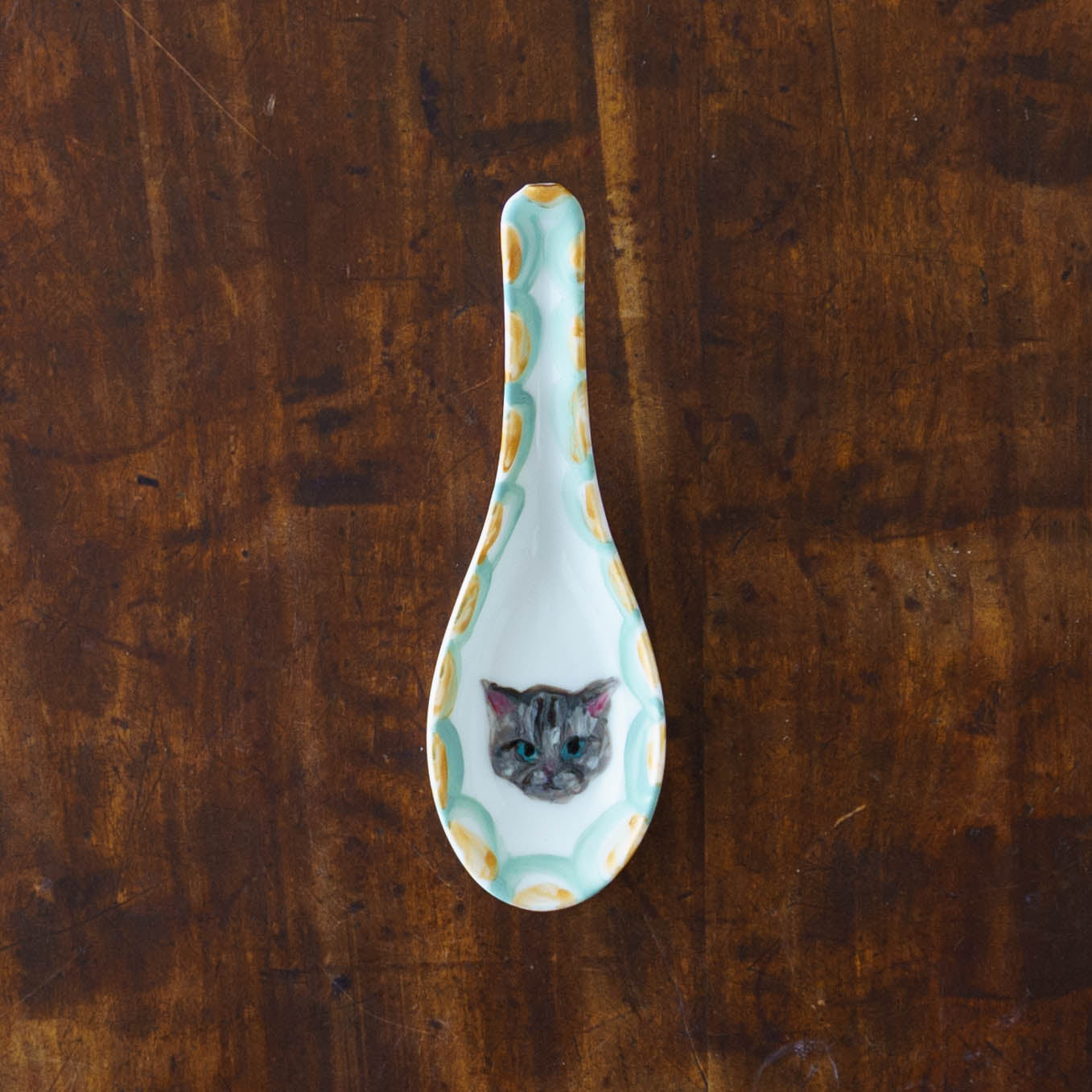 絵付けレンゲ　A｜クロミヤアイ