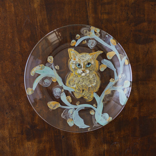 絵付けガラス皿　A｜クロミヤアイ