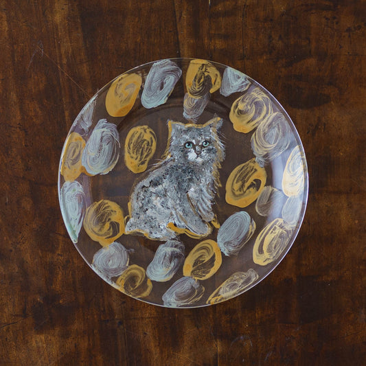 絵付けガラス皿　D｜クロミヤアイ