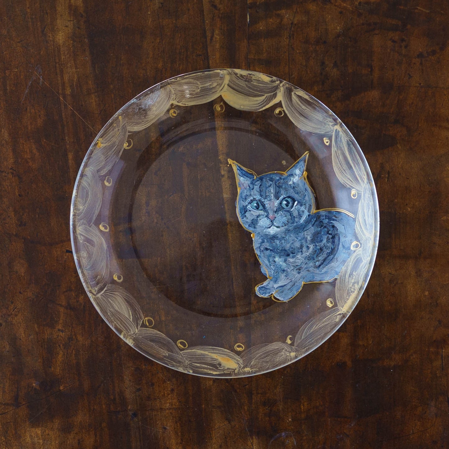 絵付けガラス皿　E｜クロミヤアイ