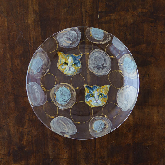 絵付けガラス皿　G｜クロミヤアイ