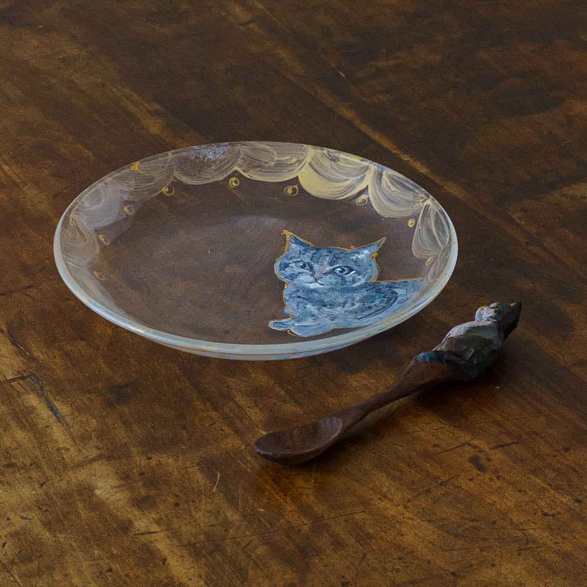 絵付けガラス皿　E｜クロミヤアイ