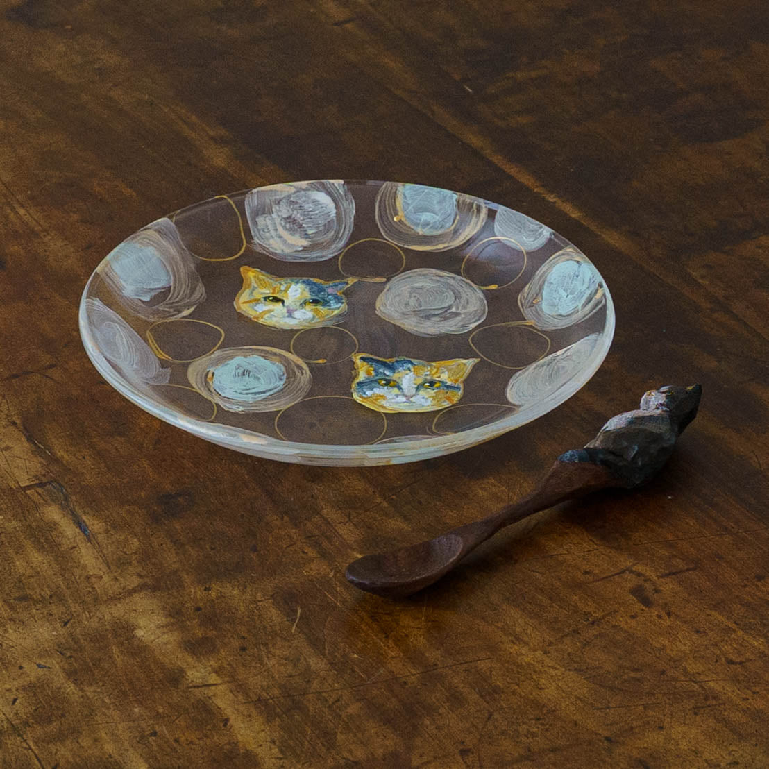 絵付けガラス皿　G｜クロミヤアイ