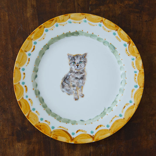 絵付けリム皿　C｜クロミヤアイ