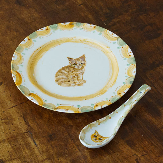 絵付けリム皿　A｜クロミヤアイ