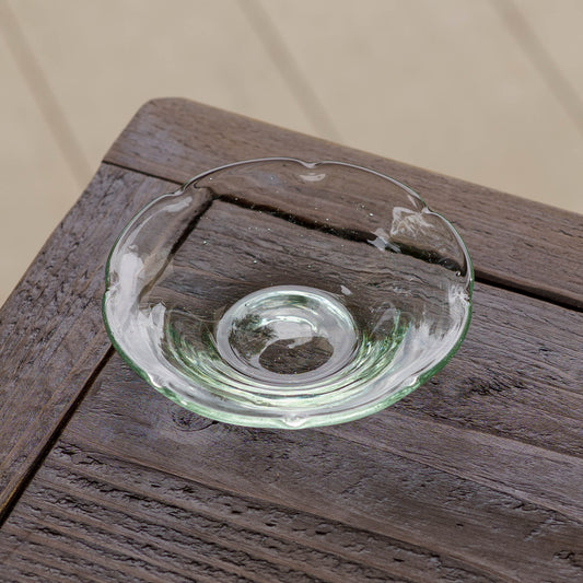 Flower-shaped plate S white | Nijinoha