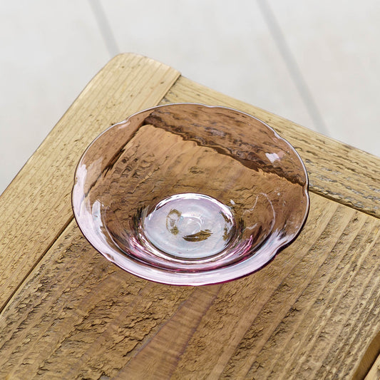 Flower-shaped plate S purple | Nijinoha