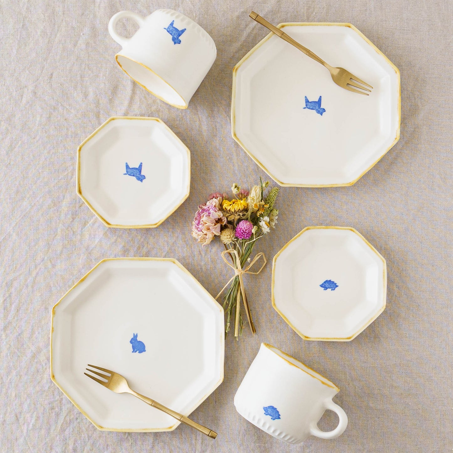 Octagonal plate S bear | Toshiyuki Haramura